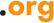 The text .org written in orange lowercase letters.